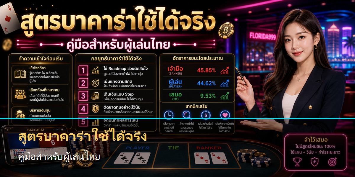 สูตรบาคาร่าใช้ได้จริง คู่มือสำหรับผู้เล่นไทย